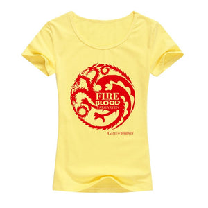 fire and blood women tshirt