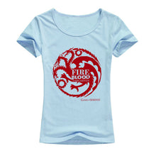 Load image into Gallery viewer, fire and blood women tshirt